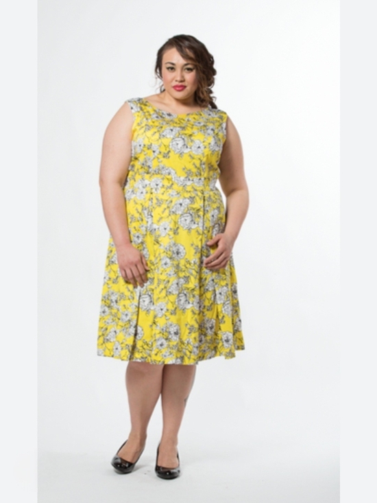 poppy and bloom Dresses & Skirts - Poppy And Bloom Floral Fit-and-Flare Dress
